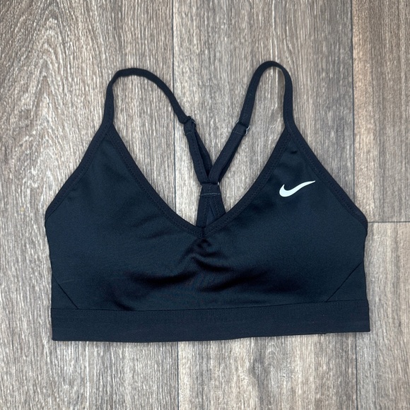 Nike Other - Nike Women's Black Sports Bra with White Logo Women’s Size Small